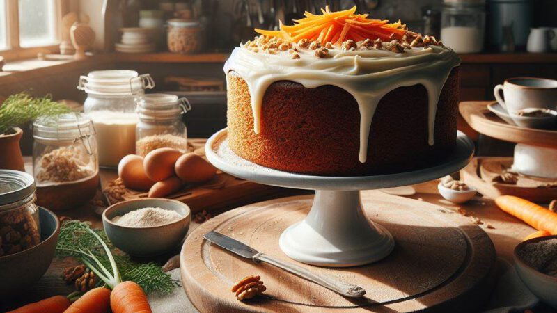 Przepis na wegańskie ciasto marchewkowe